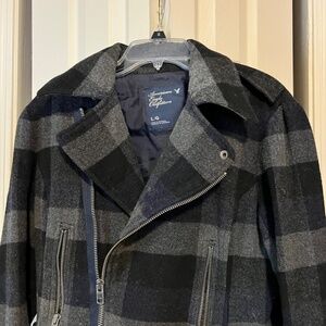 American Eagle  Wool Jacket Moto Jacket